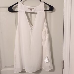 Banana Republic Ivory Sleeveless Blouse